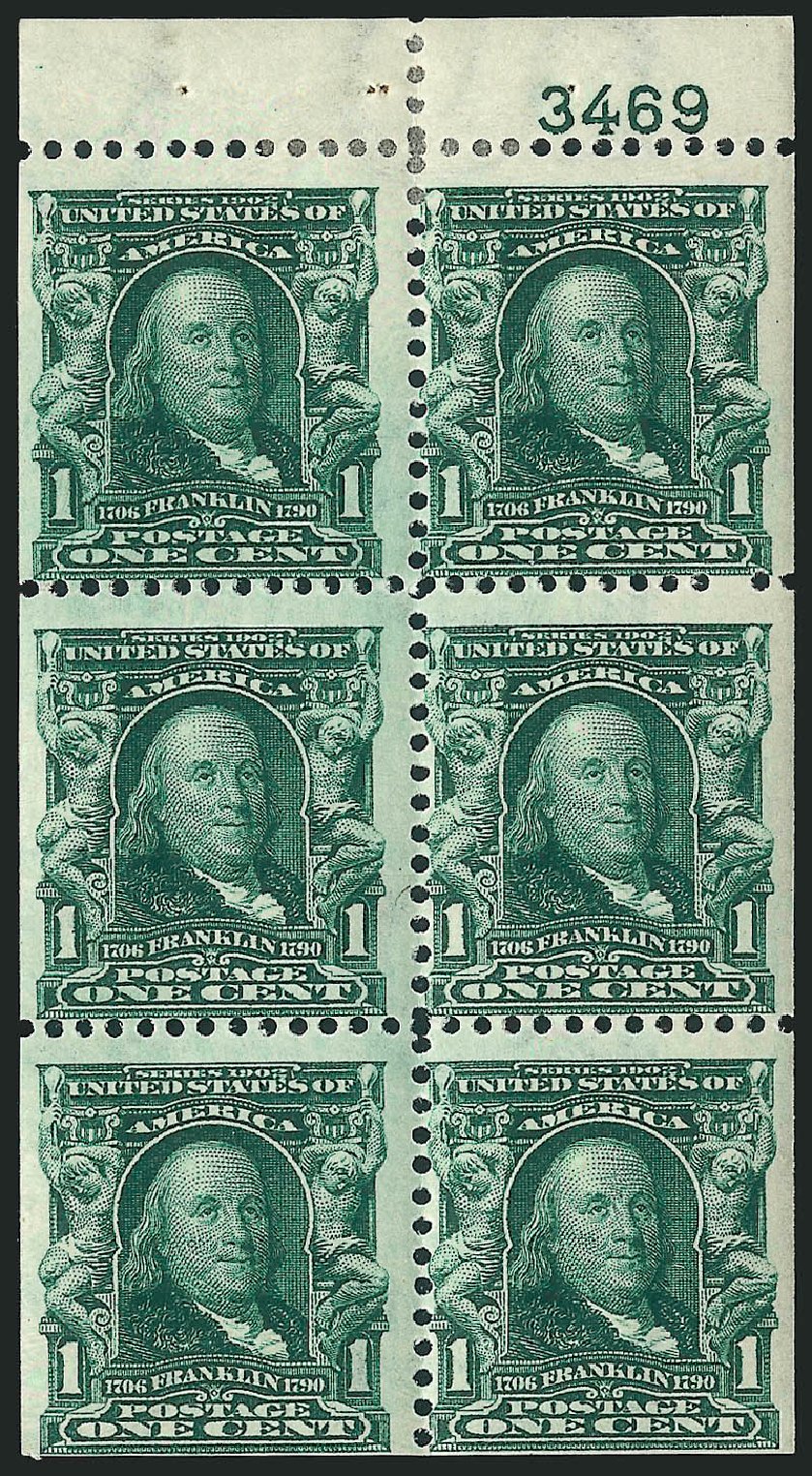 Value of US Stamps Scott # 300 - 1903 1c Franklin. Robert Siegel Auction Galleries, Mar 2012, Sale 1019, Lot 671