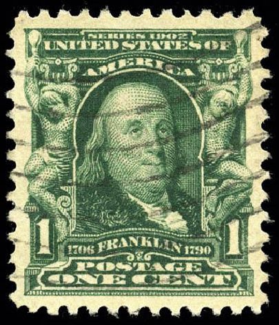 US Stamp Prices Scott Cat. 300 - 1c 1903 Franklin. Matthew Bennett International, Apr 2008, Sale 326, Lot 302