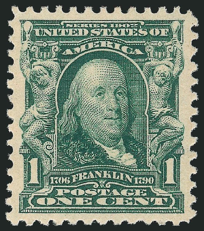 US Stamp Prices Scott # 300: 1903 1c Franklin. Robert Siegel Auction Galleries, Oct 2011, Sale 1014, Lot 1713