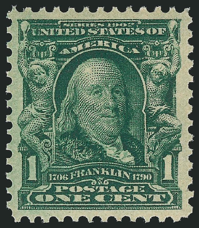 Cost of US Stamps Scott Cat. 300 - 1c 1903 Franklin. Robert Siegel Auction Galleries, Sep 2009, Sale 976, Lot 1846