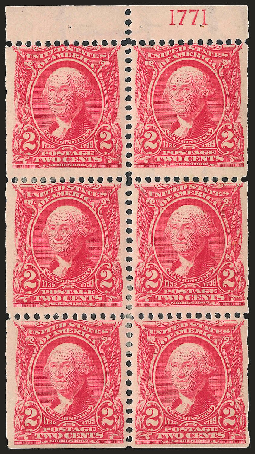US Stamps Values Scott Cat. 301: 2c 1903 Washington. Robert Siegel Auction Galleries, Jun 2010, Sale 991, Lot 1071