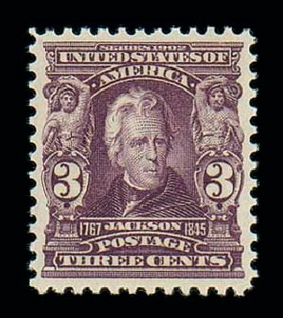 Cost of US Stamps Scott Catalogue # 302 - 3c 1903 Jackson. Matthew Bennett International, Dec 2007, Sale 325, Lot 1909
