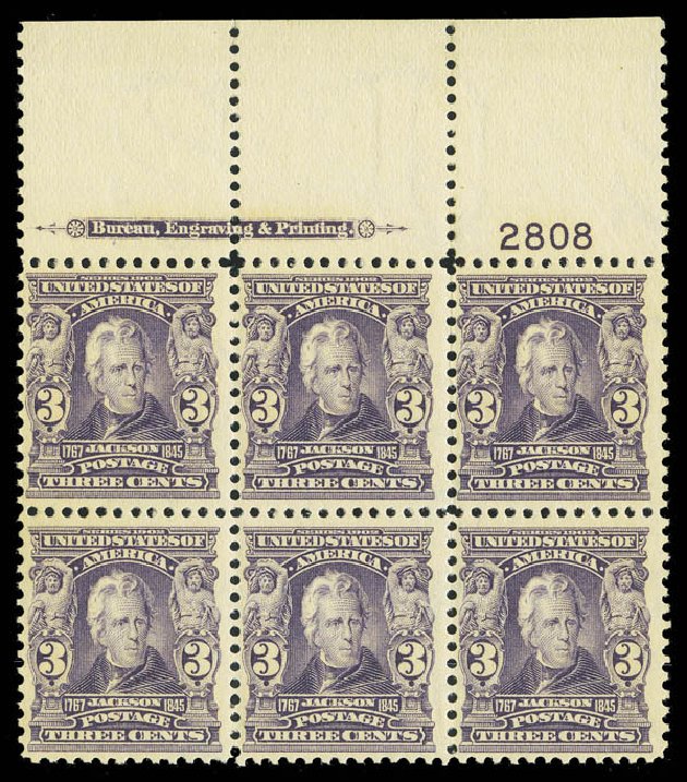 US Stamps Price Scott #302 - 3c 1903 Jackson. Matthew Bennett International, Sep 2012, Sale 346, Lot 782