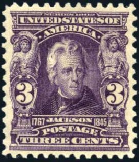 US Stamp Value Scott #302: 3c 1903 Jackson. Harmer-Schau Auction Galleries, Mar 2011, Sale 89, Lot 292