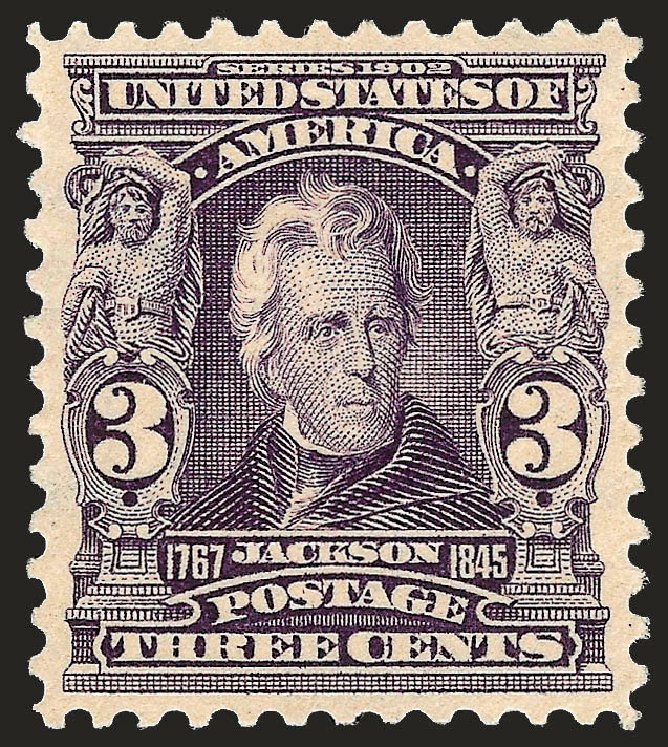 Prices of US Stamps Scott Catalog # 302 - 1903 3c Jackson. Robert Siegel Auction Galleries, Sep 2008, Sale 962, Lot 2612