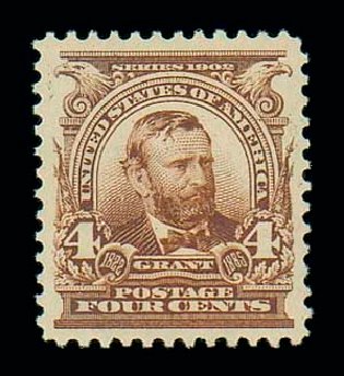 Price of US Stamps Scott Cat. 303 - 4c 1903 Grant. Matthew Bennett International, Jun 2007, Sale 319, Lot 1333