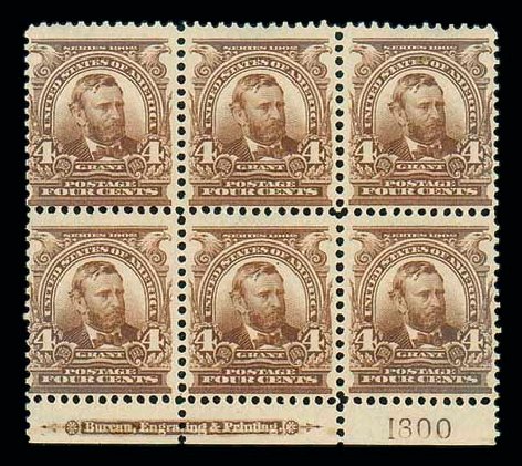 Values of US Stamps Scott Cat. #303: 1903 4c Grant. Matthew Bennett International, Dec 2007, Sale 325, Lot 1913