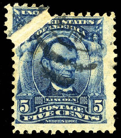 US Stamps Value Scott Catalogue #304 - 5c 1903 Lincoln. Matthew Bennett International, Mar 2012, Sale 344, Lot 4487