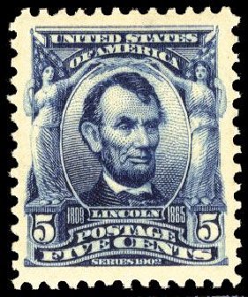 US Stamp Value Scott 304 - 5c 1903 Lincoln. Cherrystone Auctions, Mar 2008, Sale 200803, Lot 240