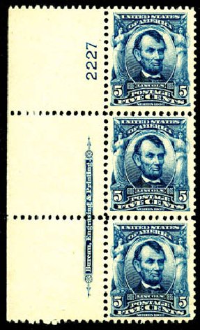 US Stamps Value Scott Cat. # 304 - 5c 1903 Lincoln. Matthew Bennett International, Jun 2008, Sale 328, Lot 841