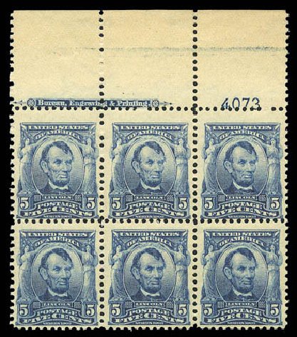 US Stamp Price Scott Catalogue #304 - 1903 5c Lincoln. Matthew Bennett International, Sep 2010, Sale 333, Lot 3714