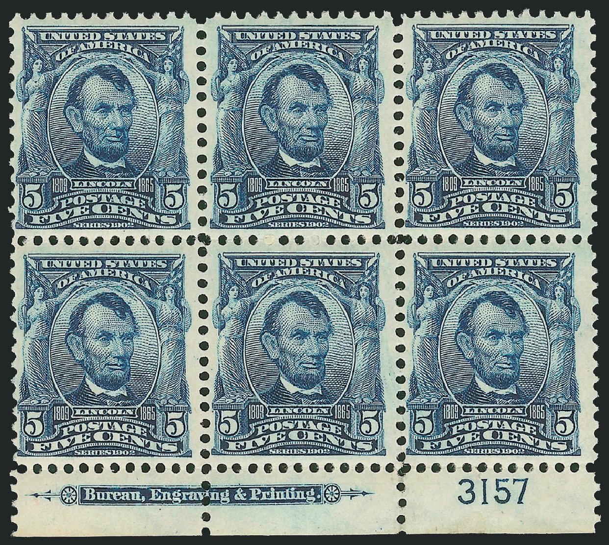 Costs of US Stamp Scott Catalog #304 - 5c 1903 Lincoln. Robert Siegel Auction Galleries, Oct 2010, Sale 997, Lot 5844