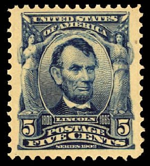 Cost of US Stamps Scott # 304 - 5c 1903 Lincoln. Daniel Kelleher Auctions, Dec 2012, Sale 633, Lot 535