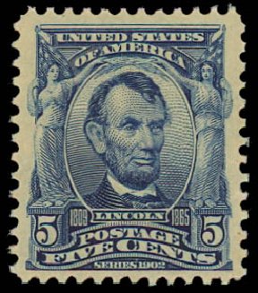 Cost of US Stamp Scott Catalog 304: 5c 1903 Lincoln. Daniel Kelleher Auctions, Jul 2011, Sale 625, Lot 902