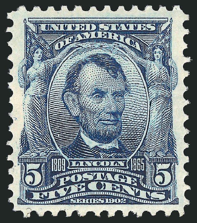 US Stamp Values Scott 304 - 1903 5c Lincoln. Robert Siegel Auction Galleries, Oct 2011, Sale 1014, Lot 1722