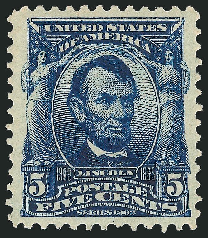 US Stamps Values Scott Cat. 304: 5c 1903 Lincoln. Robert Siegel Auction Galleries, Oct 2011, Sale 1014, Lot 1723