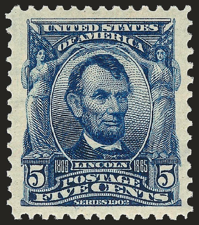US Stamps Values Scott # 304: 1903 5c Lincoln. Robert Siegel Auction Galleries, Dec 2008, Sale 967, Lot 4506