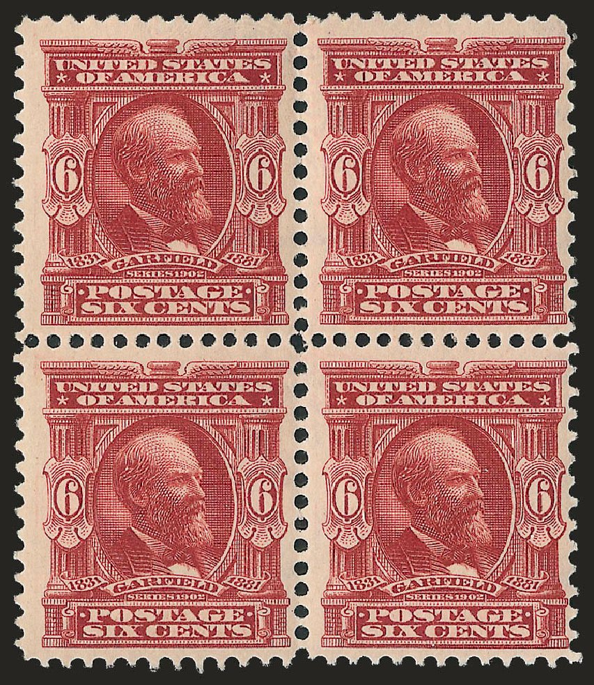 US Stamp Value Scott Catalog 305: 1903 6c Garfield. Robert Siegel Auction Galleries, Apr 2010, Sale 984, Lot 744