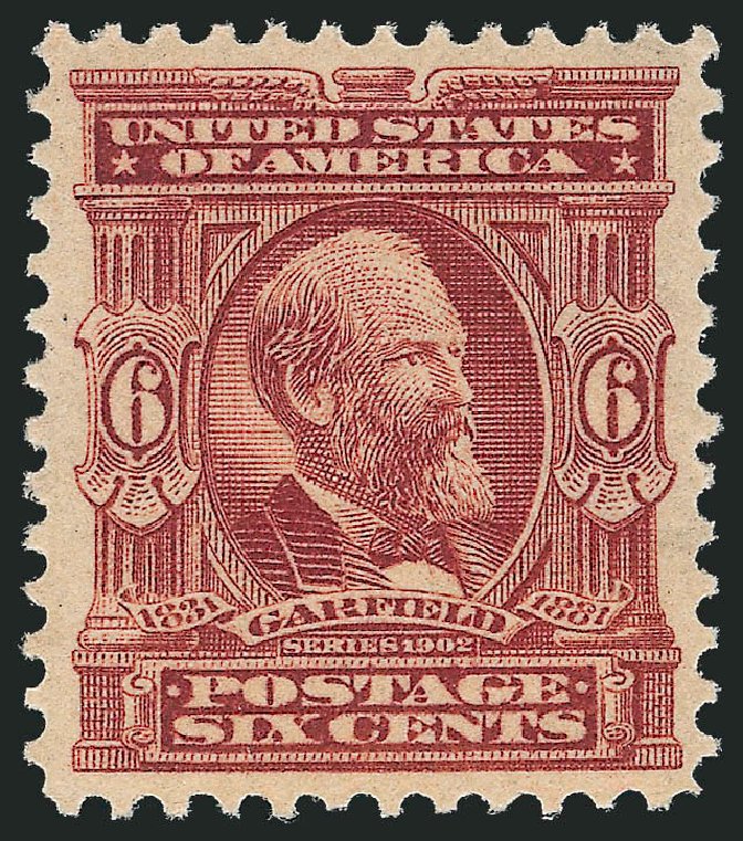Prices of US Stamps Scott Cat. 305: 1903 6c Garfield. Robert Siegel Auction Galleries, Oct 2010, Sale 997, Lot 5845