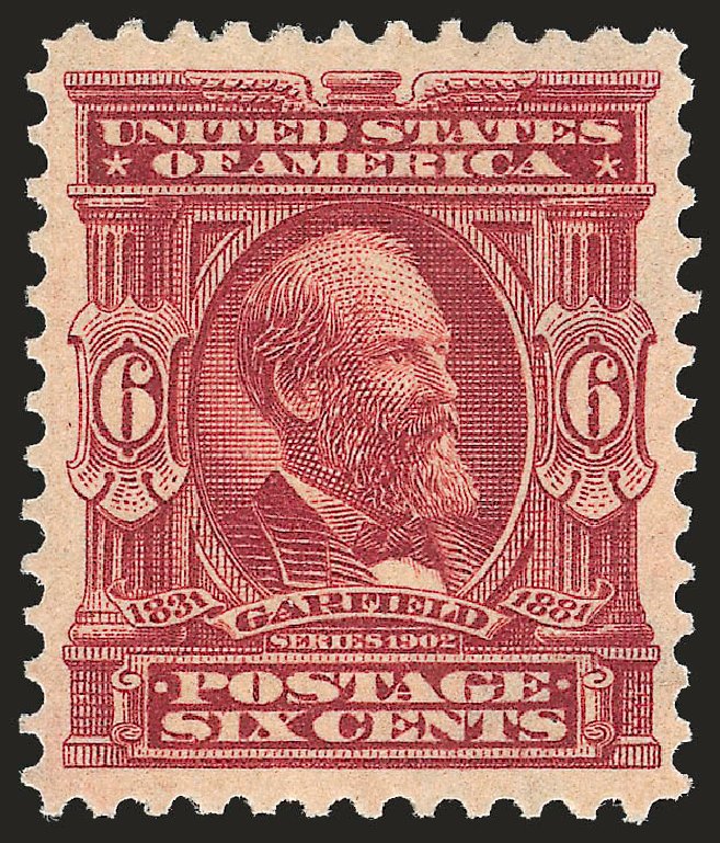US Stamp Value Scott Catalogue #305 - 1903 6c Garfield. Robert Siegel Auction Galleries, Apr 2010, Sale 984, Lot 743
