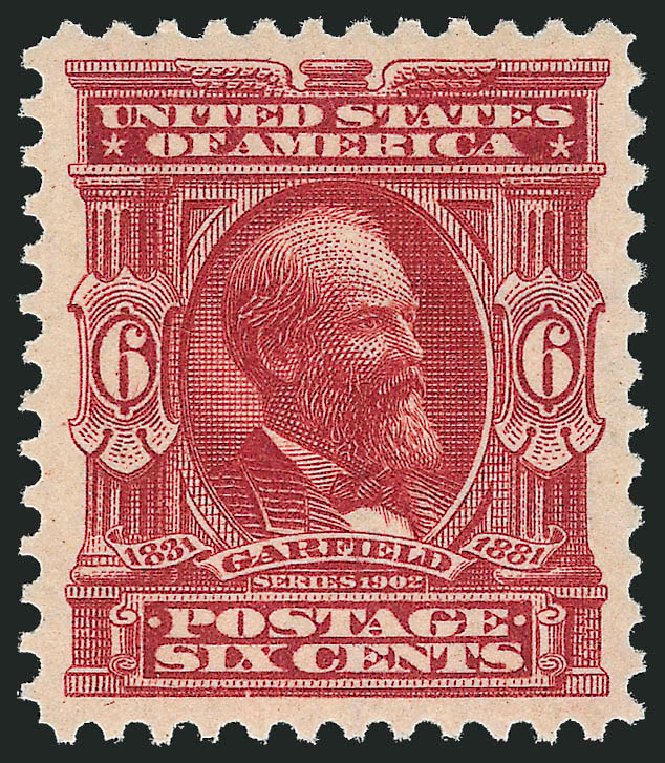 Values of US Stamps Scott Catalog # 305: 1903 6c Garfield. Robert Siegel Auction Galleries, Feb 2010, Sale 983, Lot 196