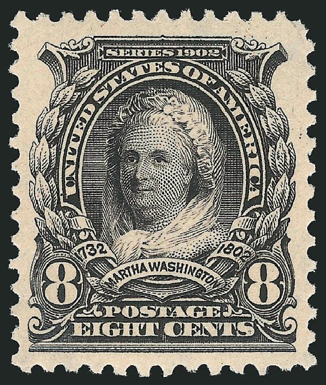 Value of US Stamps Scott Catalogue #306 - 8c 1902 Martha Washington. Robert Siegel Auction Galleries, Mar 2012, Sale 1019, Lot 678