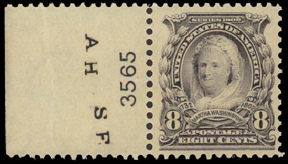 US Stamp Prices Scott Catalogue #306: 8c 1902 Martha Washington. Daniel Kelleher Auctions, Jun 2012, Sale 630, Lot 1701