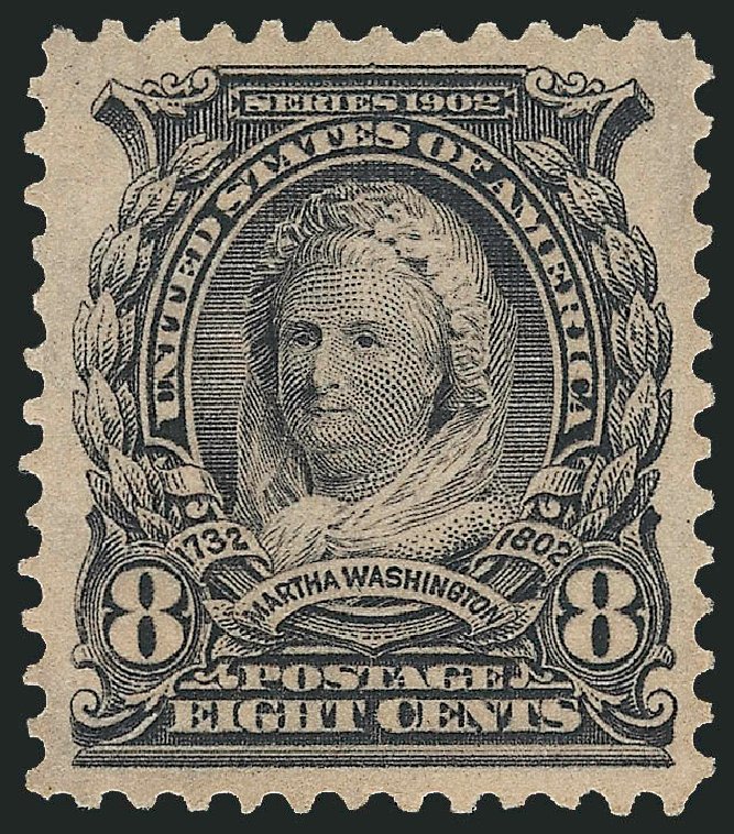US Stamps Values Scott Cat. # 306 - 8c 1902 Martha Washington. Robert Siegel Auction Galleries, Jun 2009, Sale 975, Lot 1662