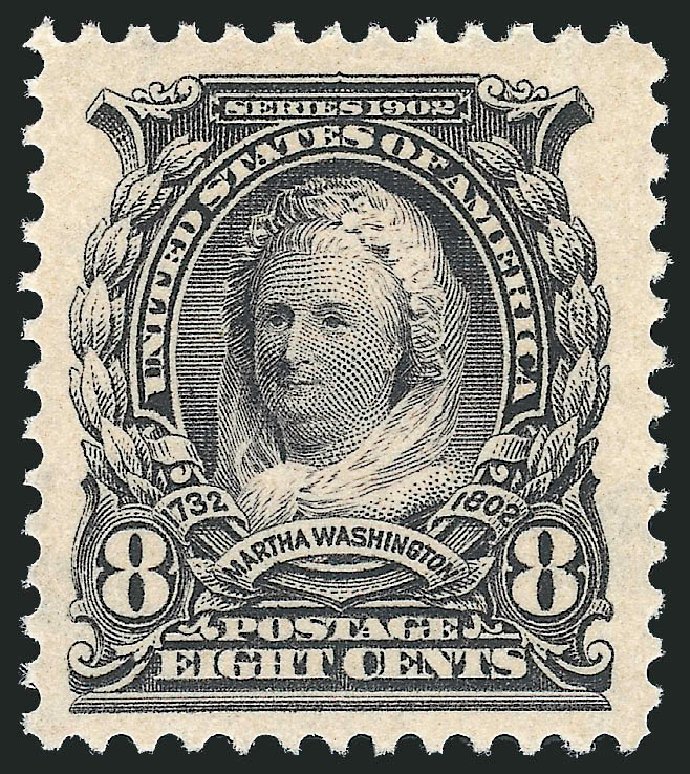 Price of US Stamps Scott Cat. 306: 1902 8c Martha Washington. Robert Siegel Auction Galleries, Oct 2012, Sale 1033, Lot 4173