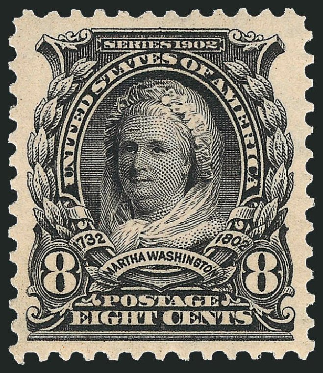 US Stamps Value Scott Catalogue #306: 1902 8c Martha Washington. Robert Siegel Auction Galleries, Sep 2008, Sale 962, Lot 2613