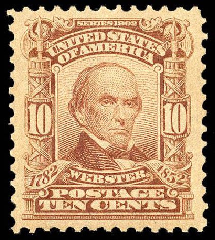 Values of US Stamps Scott Cat. #307 - 10c 1903 Webster. Matthew Bennett International, Apr 2008, Sale 326, Lot 307