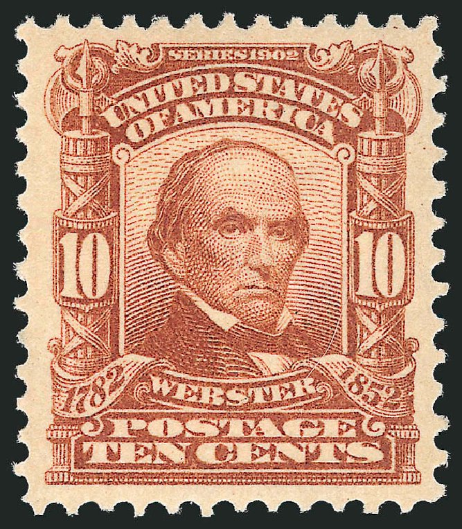 Prices of US Stamps Scott Catalogue #307: 1903 10c Webster. Robert Siegel Auction Galleries, Feb 2010, Sale 983, Lot 197