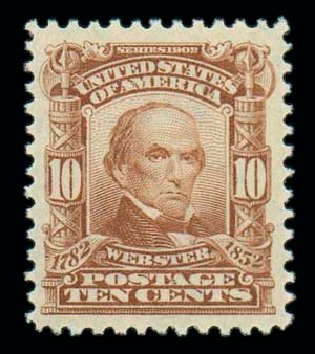 Price of US Stamps Scott Catalogue #307 - 10c 1903 Webster. Matthew Bennett International, Dec 2007, Sale 325, Lot 1920