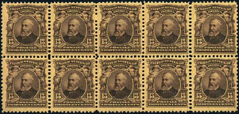 US Stamps Prices Scott Catalog # 308: 13c 1902 Harrison. Harmer-Schau Auction Galleries, Aug 2012, Sale 94, Lot 1467