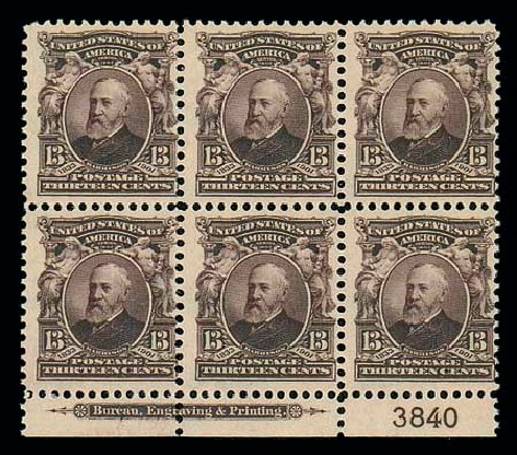 US Stamp Prices Scott Cat. #308: 1902 13c Harrison. Matthew Bennett International, Dec 2007, Sale 325, Lot 1928