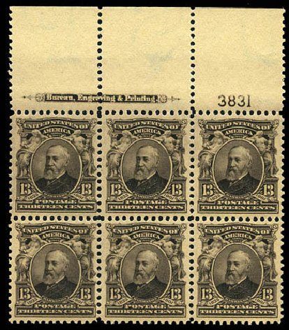 US Stamps Price Scott Catalogue # 308: 1902 13c Harrison. Matthew Bennett International, Feb 2012, Sale 340, Lot 390