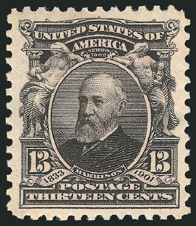 US Stamps Price Scott 308 - 13c 1902 Harrison. Robert Siegel Auction Galleries, Mar 2012, Sale 1019, Lot 681