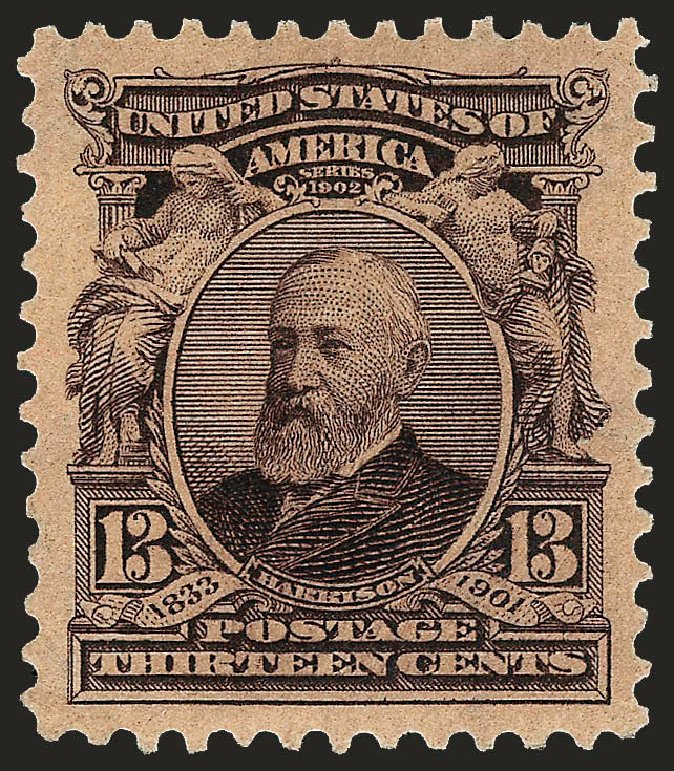 Cost of US Stamp Scott # 308: 13c 1902 Harrison. Robert Siegel Auction Galleries, Sep 2008, Sale 962, Lot 2615