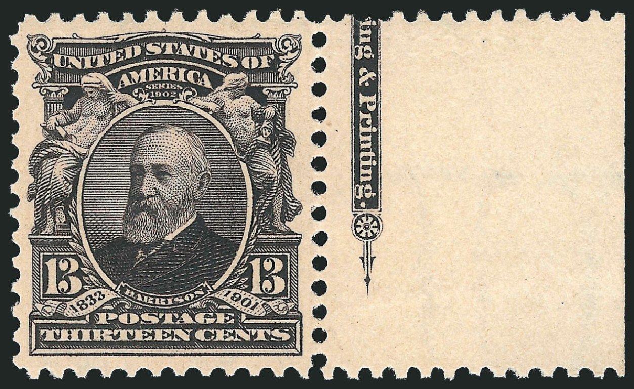 Price of US Stamps Scott Catalogue # 308: 1902 13c Harrison. Robert Siegel Auction Galleries, Sep 2009, Sale 976, Lot 1863