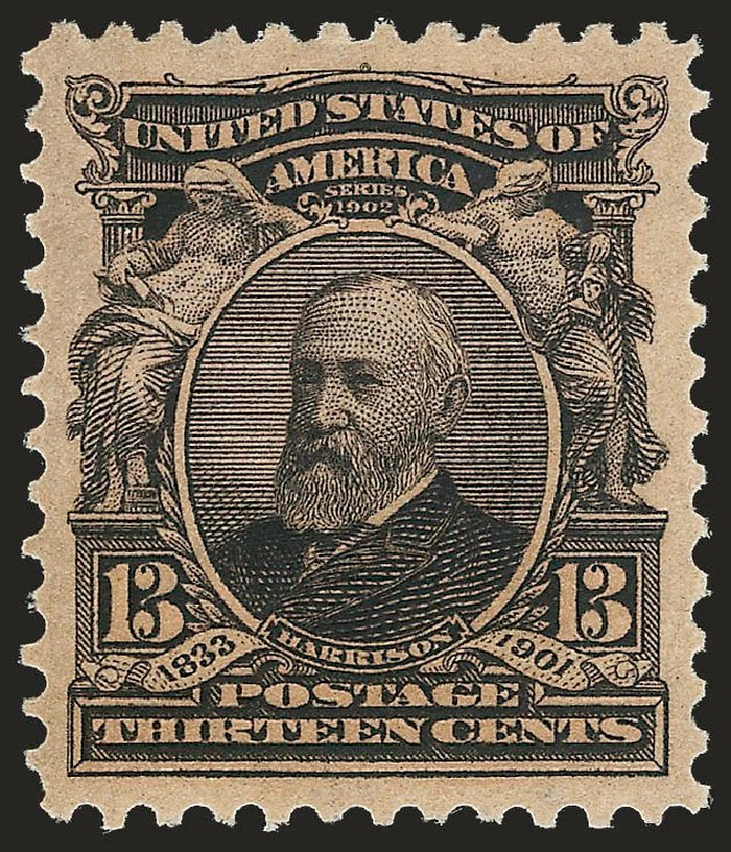 Values of US Stamps Scott 308: 1902 13c Harrison. Robert Siegel Auction Galleries, Dec 2009, Sale 982, Lot 5683