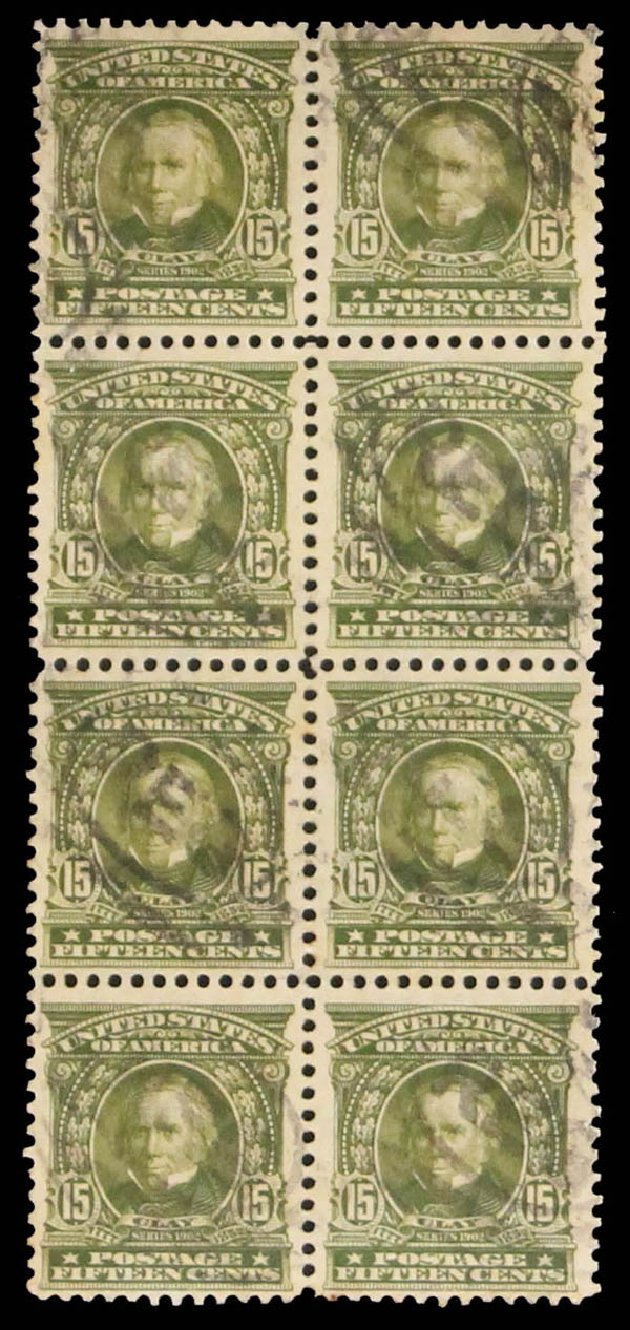 Prices of US Stamp Scott 309: 15c 1903 Henry Clay. Daniel Kelleher Auctions, May 2014, Sale 652, Lot 467