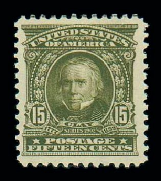 US Stamp Price Scott Catalogue #309: 15c 1903 Henry Clay. Matthew Bennett International, Dec 2007, Sale 325, Lot 1929