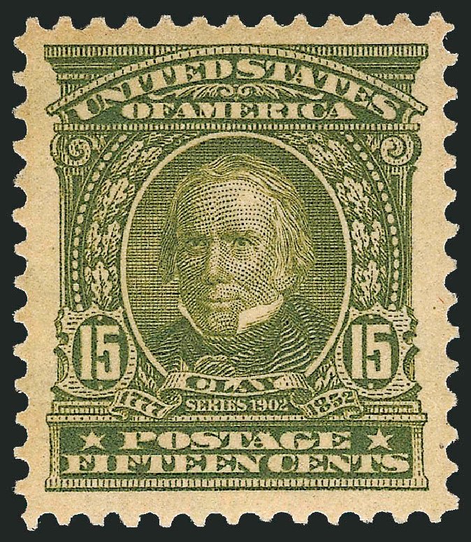 US Stamps Value Scott Cat. #309 - 15c 1903 Henry Clay. Robert Siegel Auction Galleries, Nov 2012, Sale 1034, Lot 300