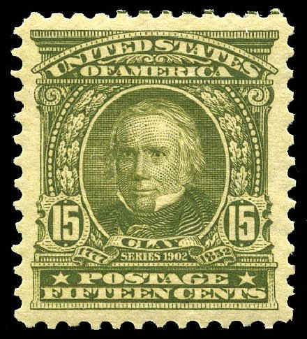 Values of US Stamps Scott 309: 15c 1903 Henry Clay. Matthew Bennett International, May 2014, Sale 350, Lot 451