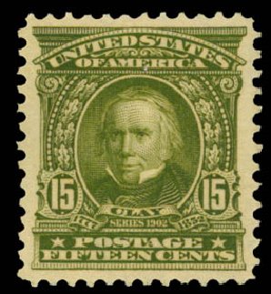 Price of US Stamps Scott Catalog #309 - 1903 15c Henry Clay. Daniel Kelleher Auctions, Sep 2014, Sale 655, Lot 381