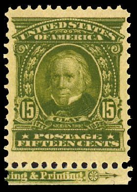 US Stamp Value Scott Cat. #309: 15c 1903 Henry Clay. Daniel Kelleher Auctions, Dec 2012, Sale 633, Lot 554