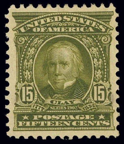 US Stamp Price Scott Catalog # 309 - 1903 15c Henry Clay. Daniel Kelleher Auctions, Feb 2013, Sale 634, Lot 204