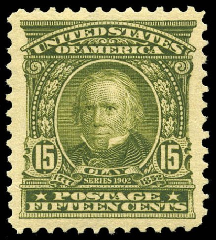 Values of US Stamp Scott Cat. # 309 - 1903 15c Henry Clay. Matthew Bennett International, May 2014, Sale 350, Lot 452