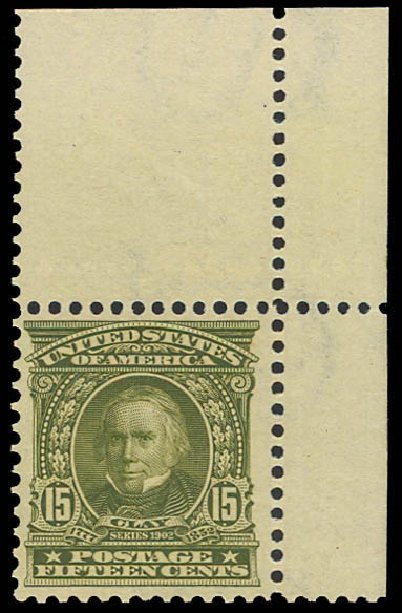 US Stamp Values Scott Catalog 309 - 15c 1903 Henry Clay. Daniel Kelleher Auctions, Oct 2012, Sale 632, Lot 1233