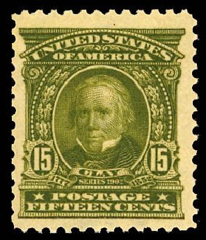 Prices of US Stamp Scott #309 - 15c 1903 Henry Clay. Daniel Kelleher Auctions, Dec 2012, Sale 633, Lot 556